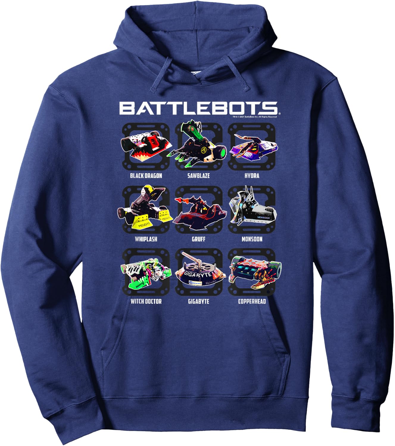 BattleBots Group Robot Photo Box Up Hoodie - Hoodie | Navy