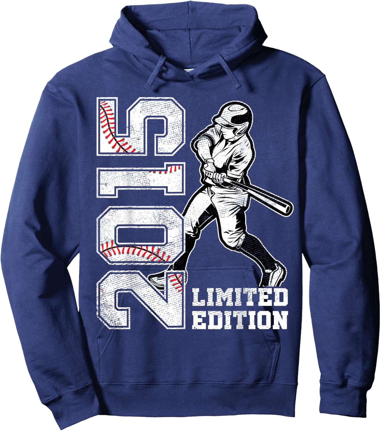 10th Birthday Baseball Limited Edition 2015 10 Years Old Hoodie - Hoodie | Navy