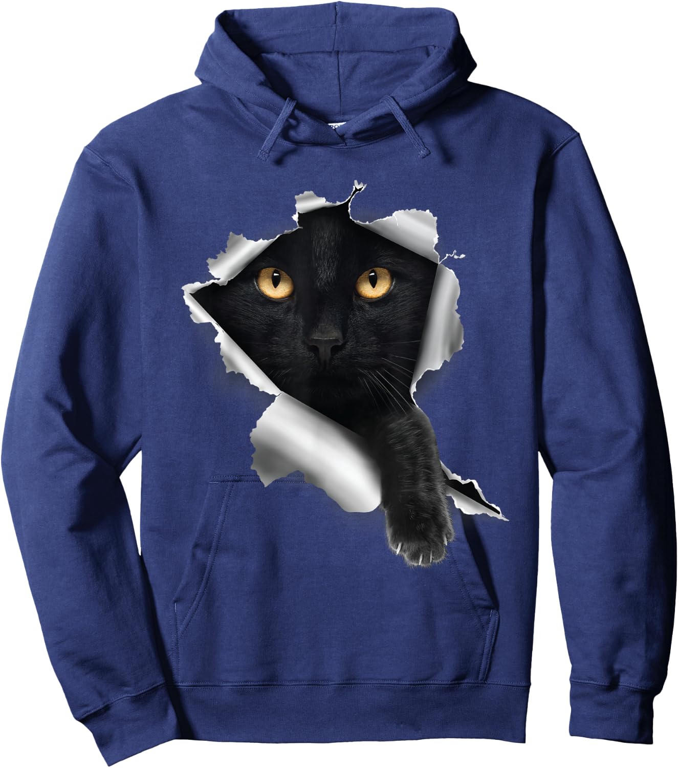 Sneaking Black Cat - Animal Lover Pet Owner Kitten Kitty Men Women Kids Hoodie - Hoodie | Navy