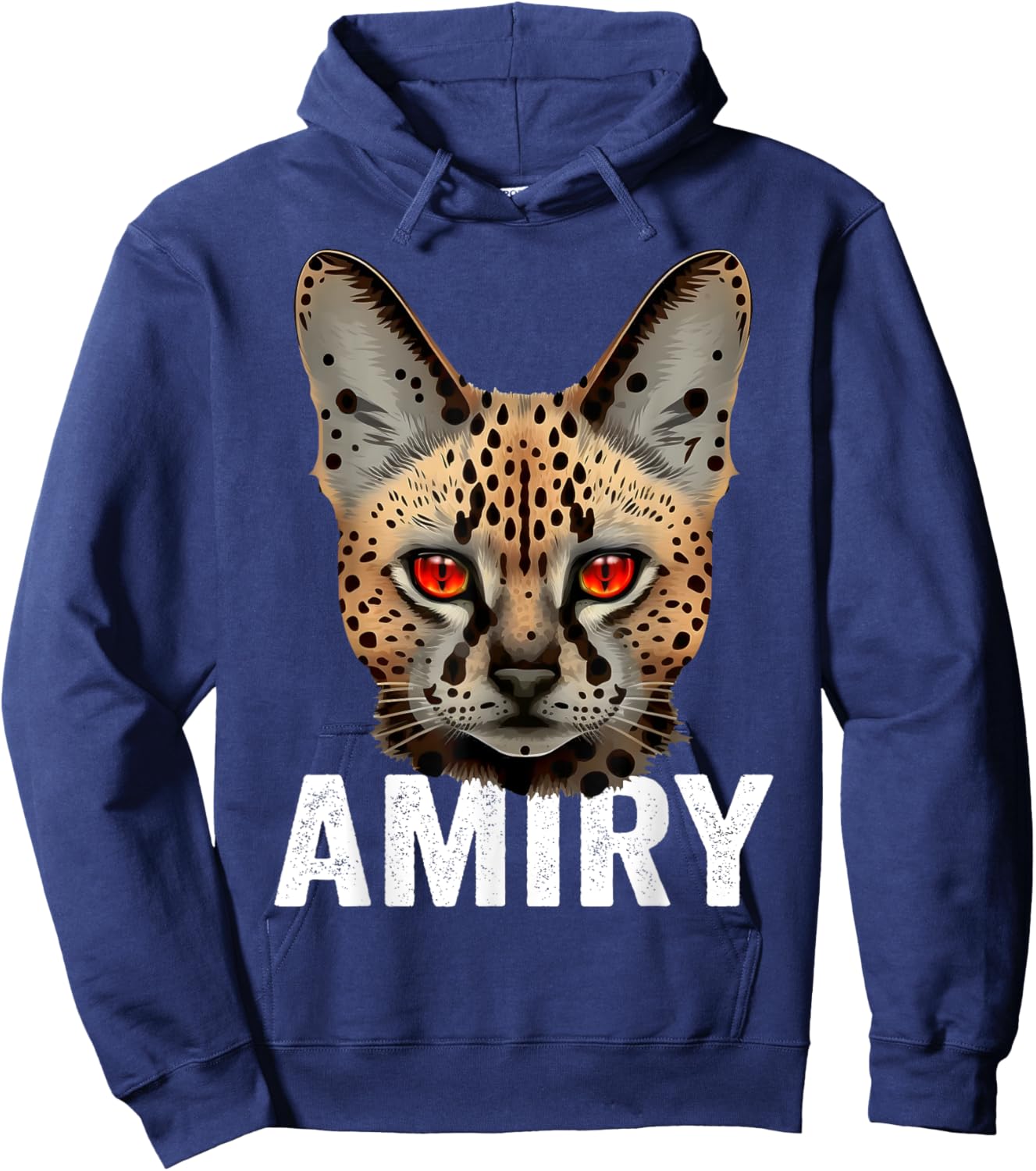 Mountain Lion Ohio Wild Cat Amiry Serval Cat Hoodie - Hoodie | Navy