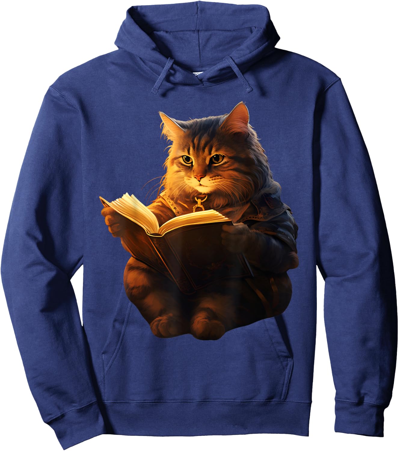 Funny Cats Reading A book graphic Cat Kitten Lovers Hoodie - Hoodie | Navy
