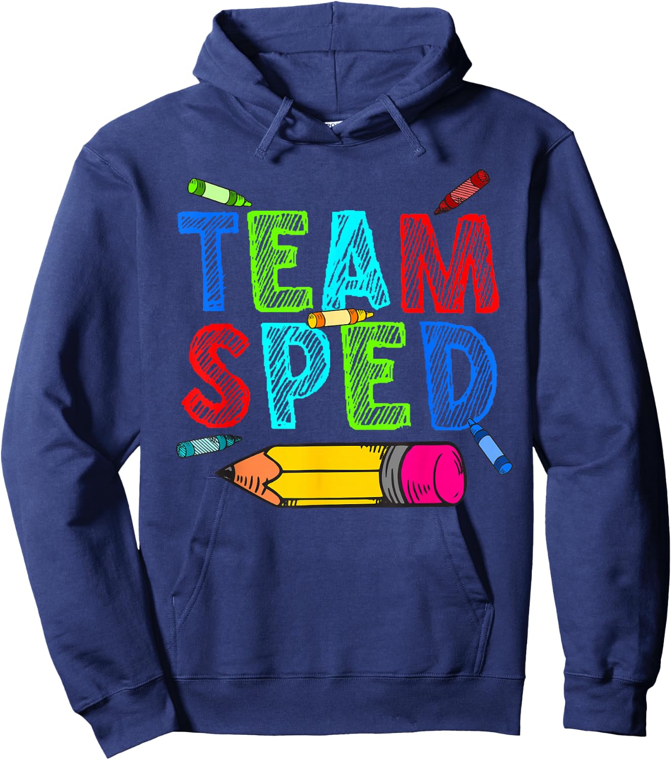 Best Special Education Art Women Special Ed Teacher Hoodie - Hoodie | Navy