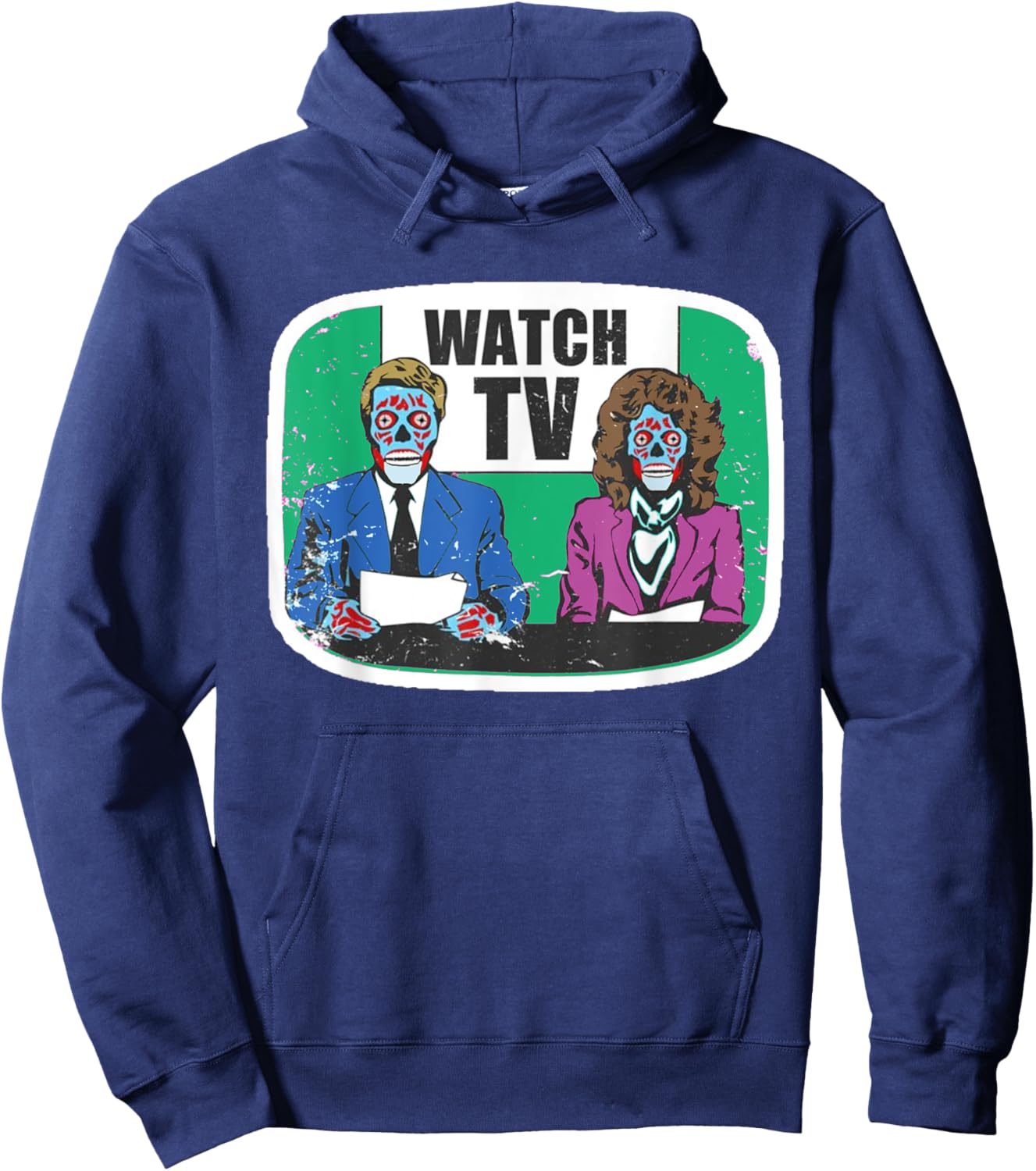 Gym Box Apparel Women's Black Modern TV Themed Birthday Hoodie - Hoodie | Navy