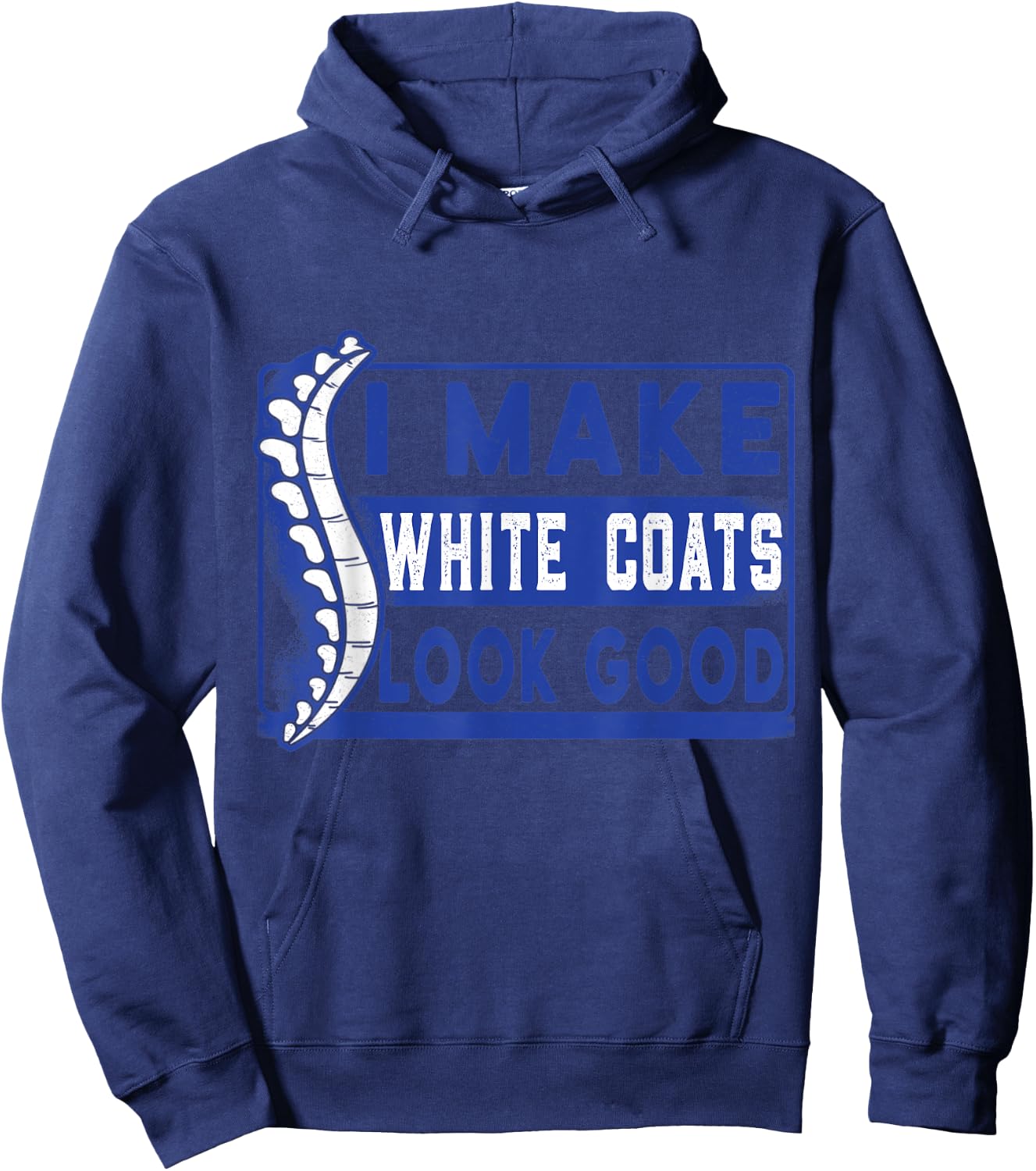 Chiropractic study white coat ceremony chiropractor student Hoodie - Hoodie | Navy