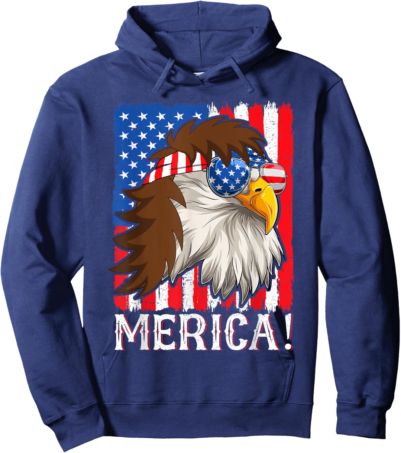 Eagle American Flag Shirt Kids American Eagle Shirts Hoodie - Hoodie | Navy