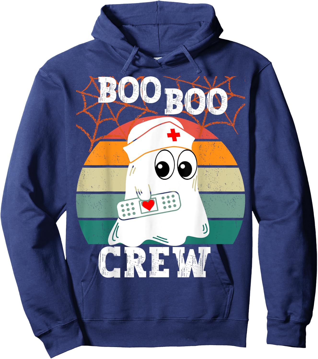 Boo Boo Crew Nurse Hoodie - Hoodie | Navy