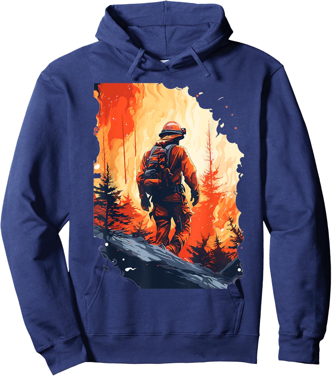 Funny Firefighting Shirts Firefighter & Fireman Hoodie - Hoodie | Navy
