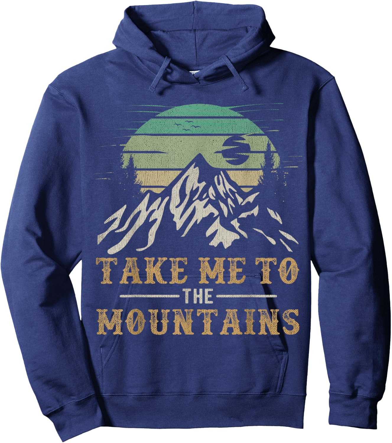 Take Me To The Mountains Outdoor Outfit Hiking Quote Hoodie - Hoodie | Navy