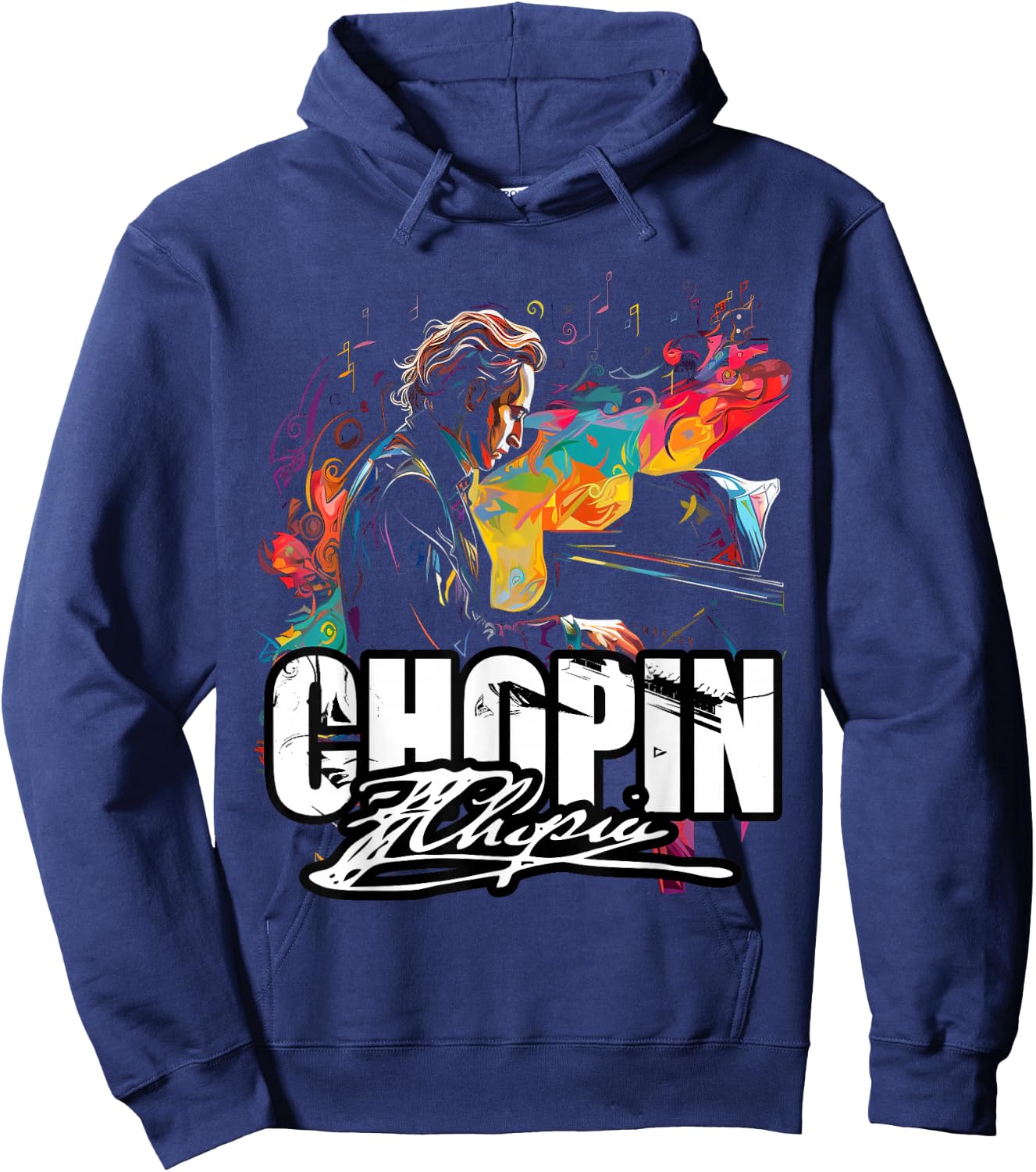 RhapsodyReveries Classical Music Piano Frederic Chopin Hoodie - Hoodie | Navy