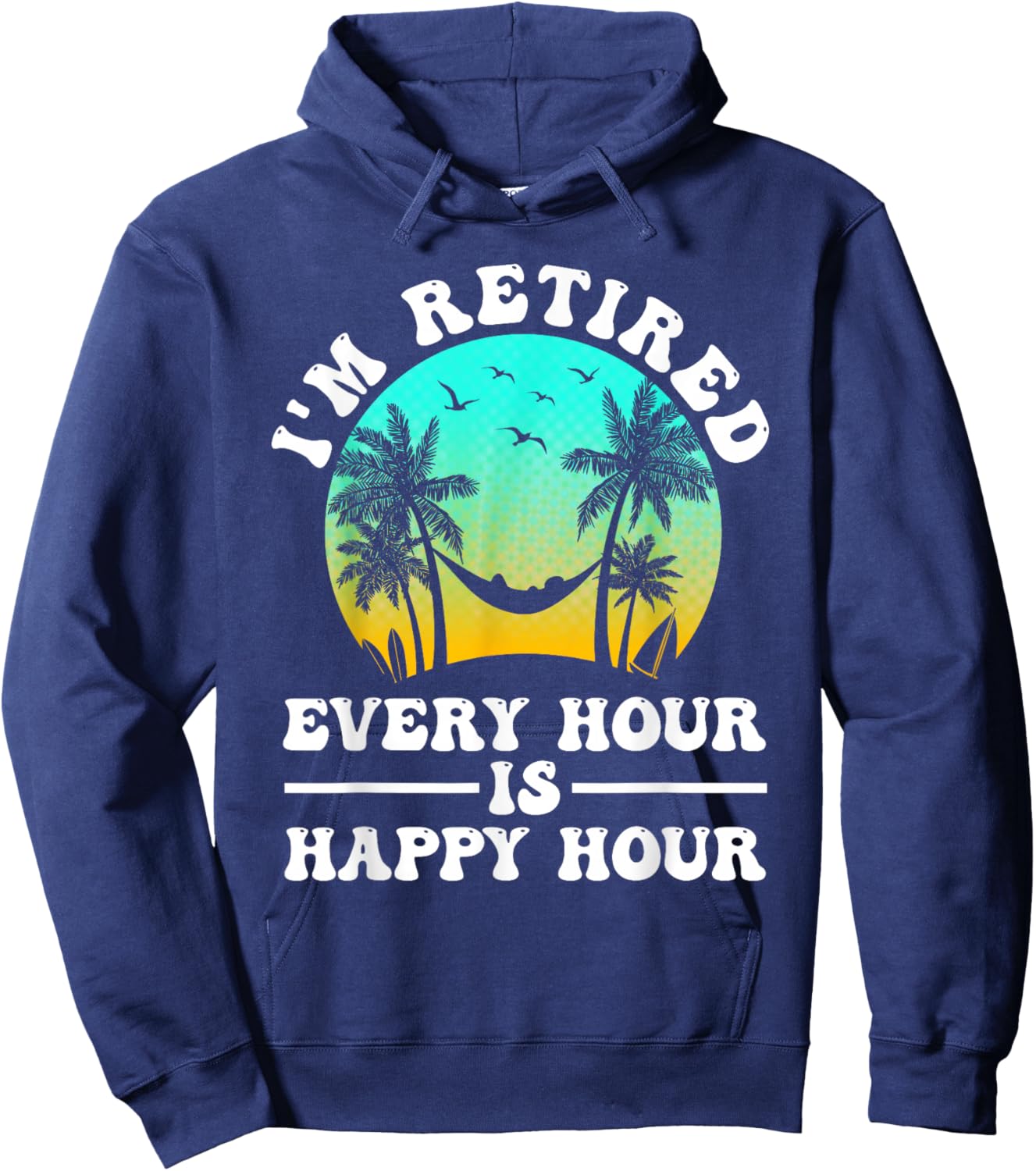 Cool Retirement Art Women Retirement Retired Retiree Hoodie - Hoodie | Navy
