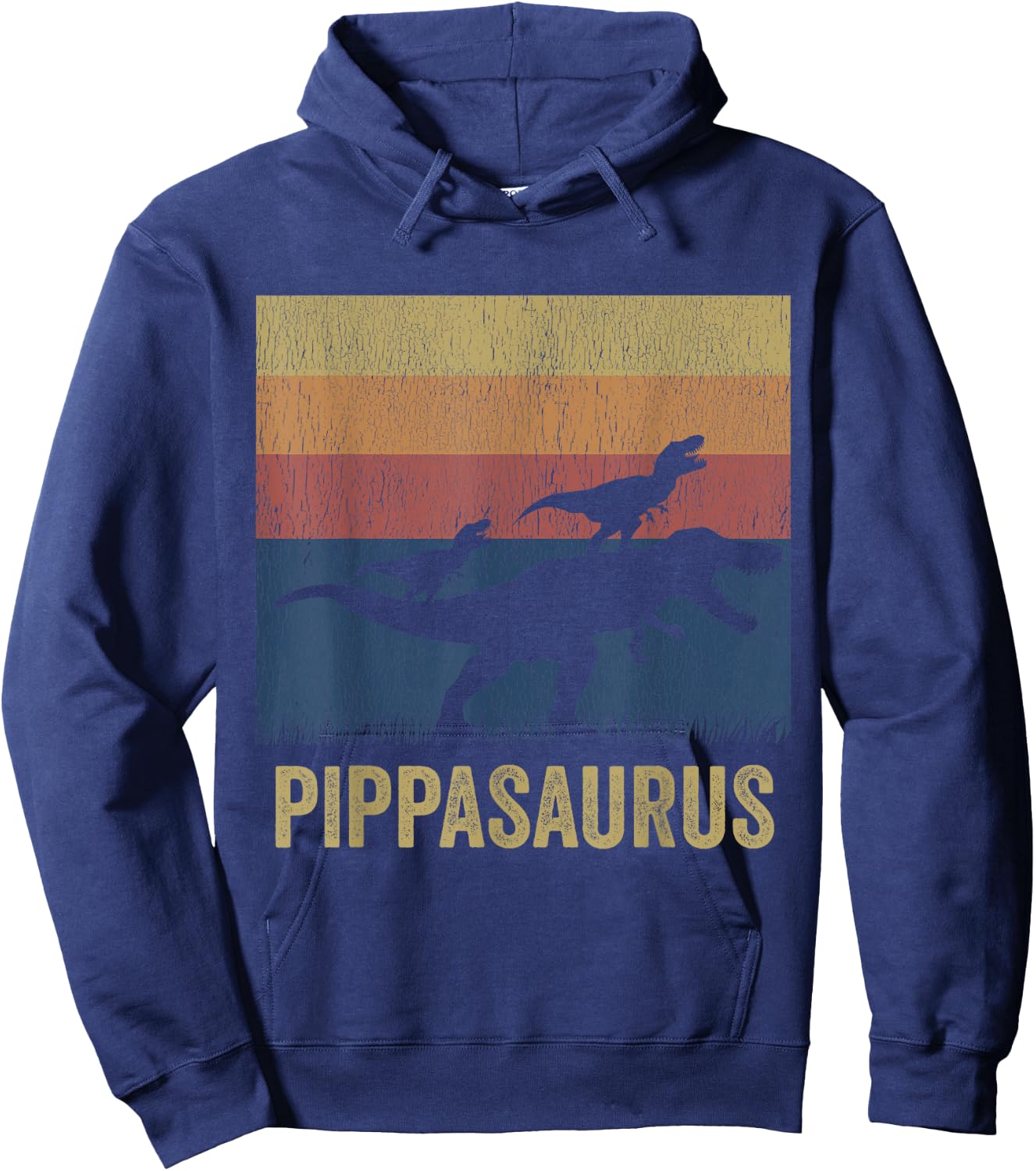 Pippasaurus T Rex Dinosaur Pippa Saurus Matching Dinosaur Hoodie - Hoodie | Navy