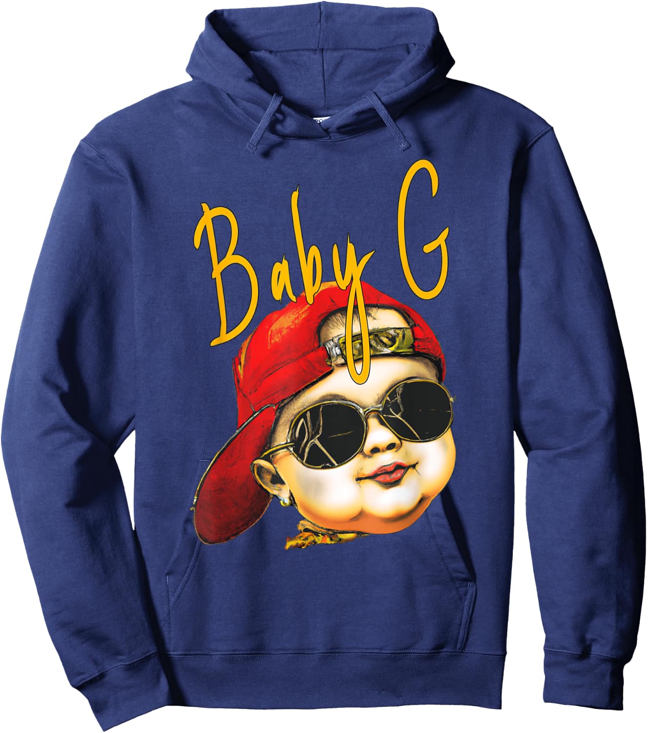Baby G Hip Hop Baby Hoodie - Hoodie | Navy