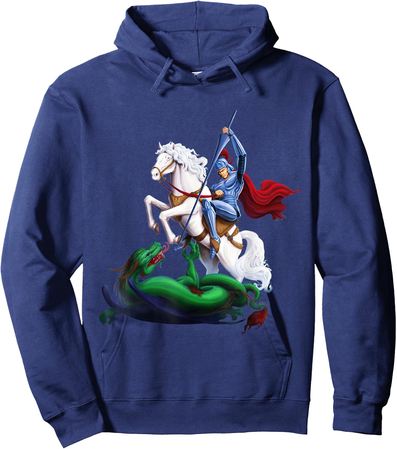 St. George and the Dragon England Catholic Saints Pray Hoodie - Hoodie | Navy