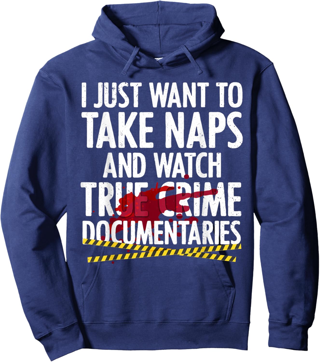 Cool True Crime Women Crime Lover Nap Documentaries Hoodie - Hoodie | Navy