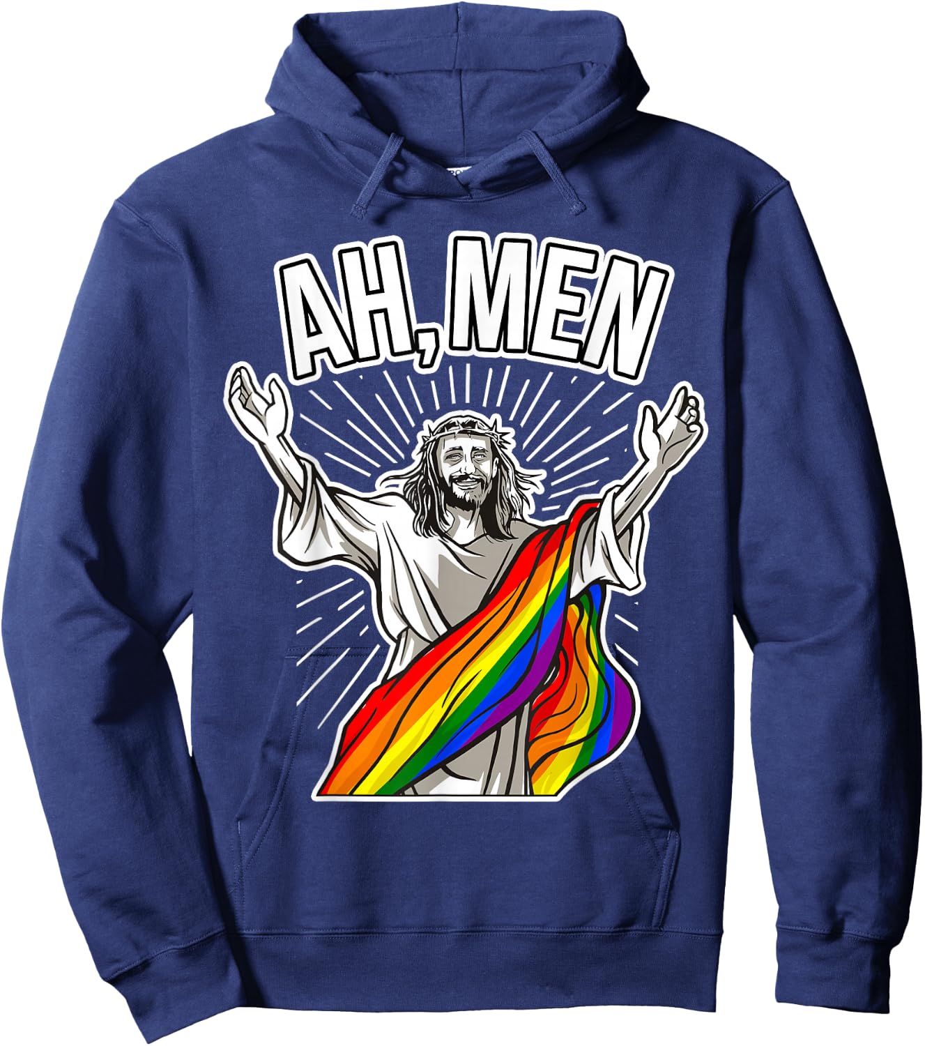 Gay Believer - Ah Men Hoodie - Hoodie | Navy