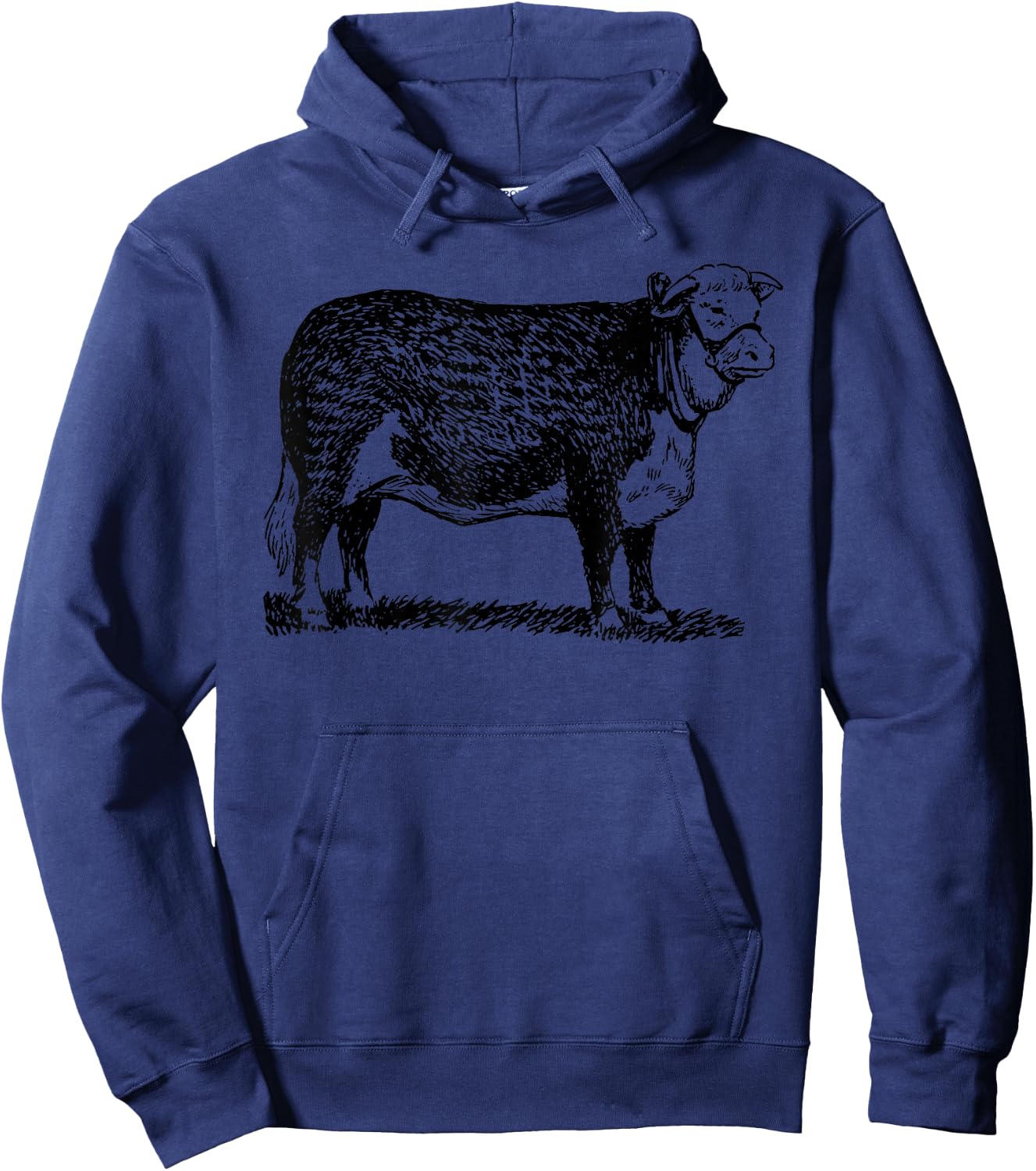 Hereford Cow Farmer Hereford Cattle Hoodie - Hoodie | Navy