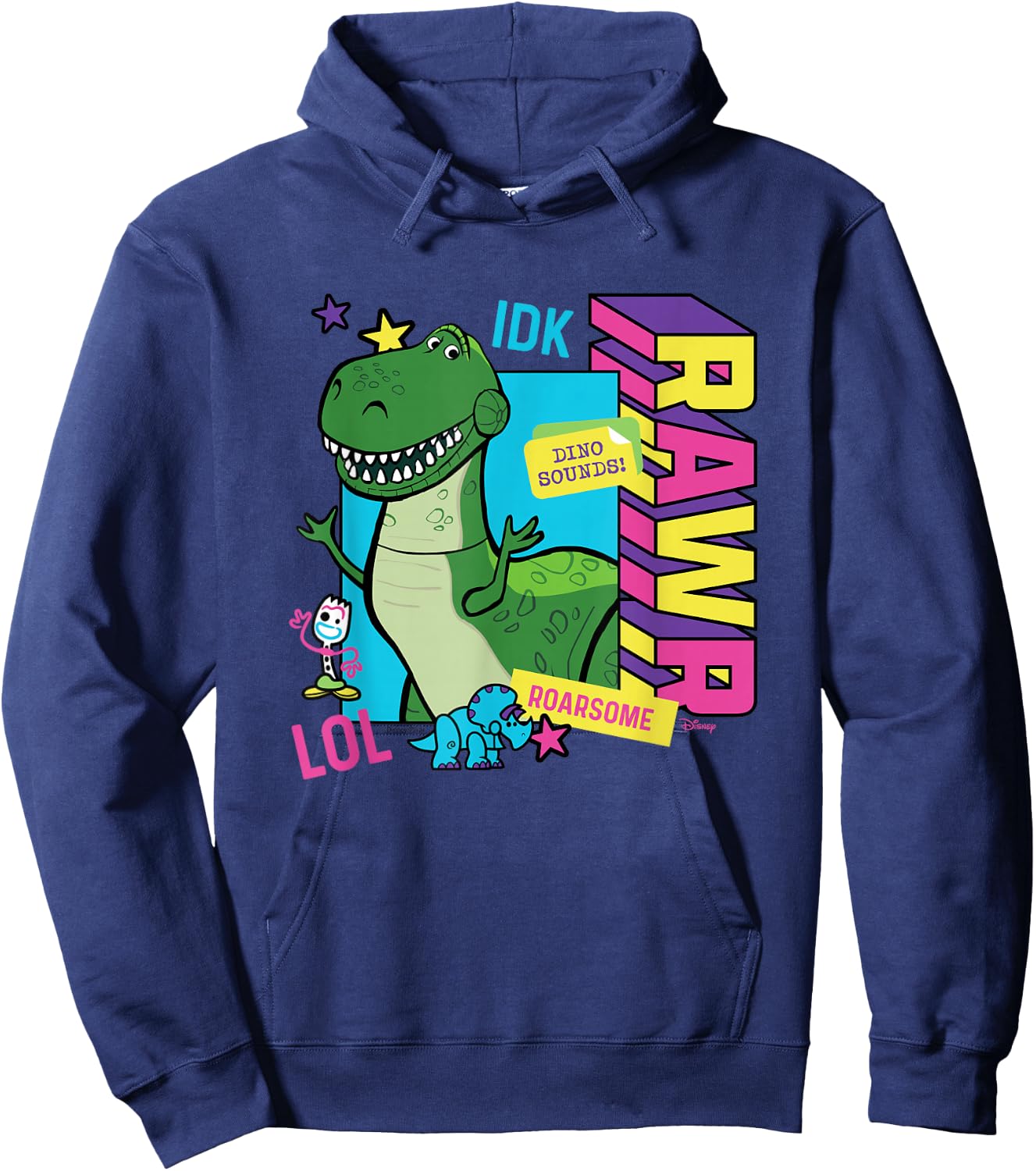 Toy Story - Rex Graphic Hoodie - Hoodie | Navy