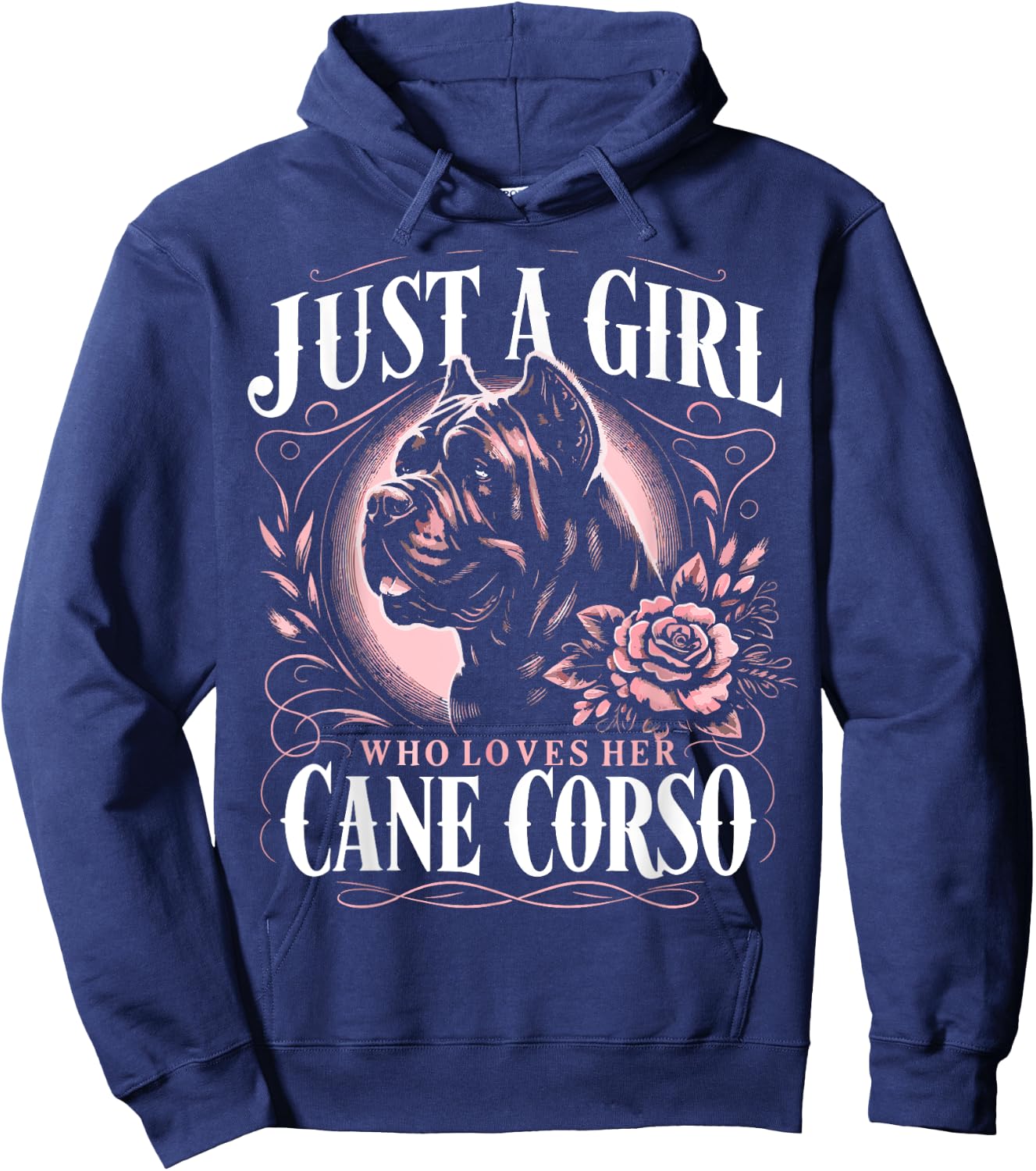 Cane Corso Just A Girl Who Loves Her Cane Corsos Dog Hoodie - Hoodie | Navy