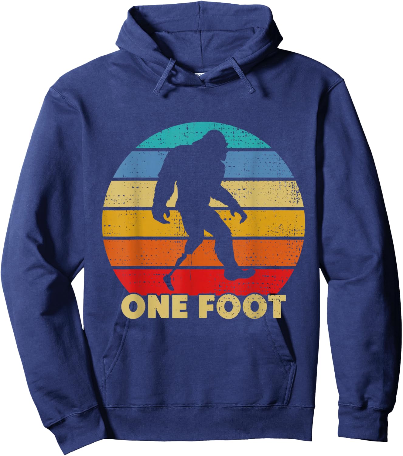 One Foot Bigfoot Prosthetics Amputated Disability Hoodie - Hoodie | Navy