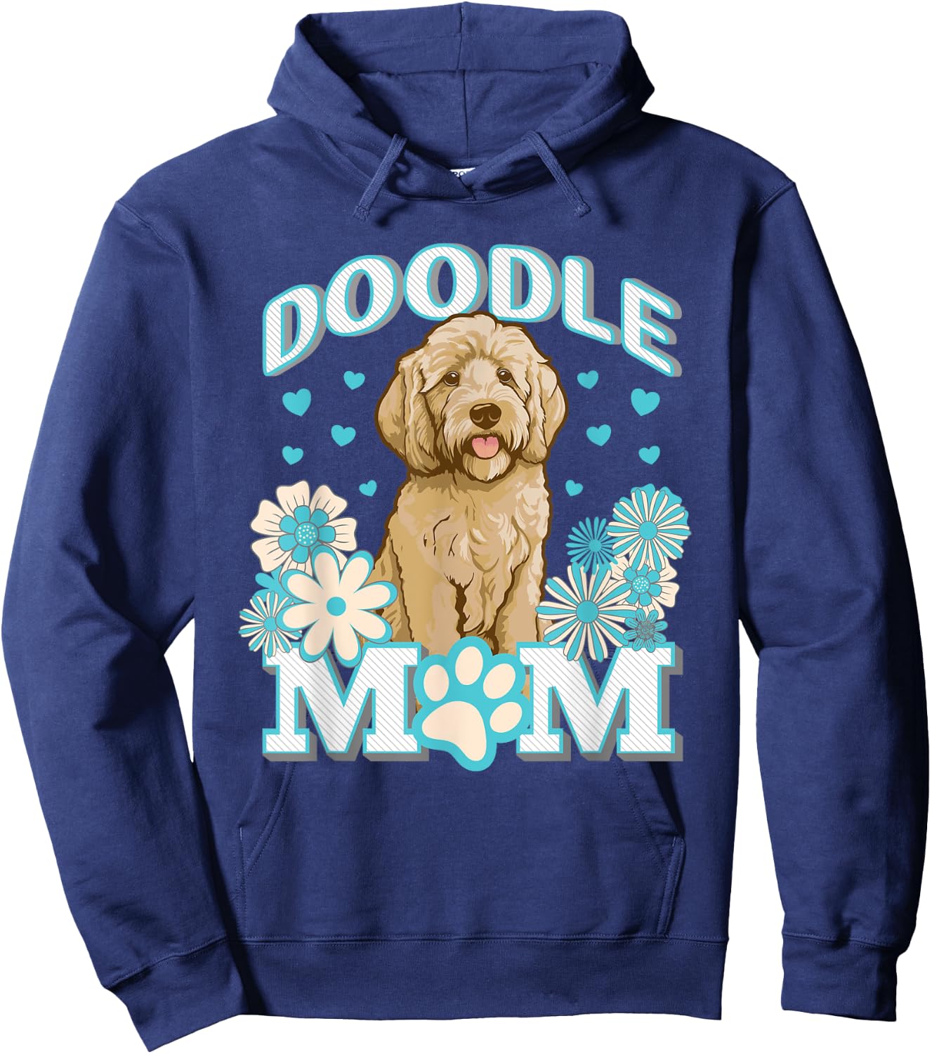 Goldendoodle Doodle Dog Mom Mum Design Women Hoodie - Hoodie | Navy