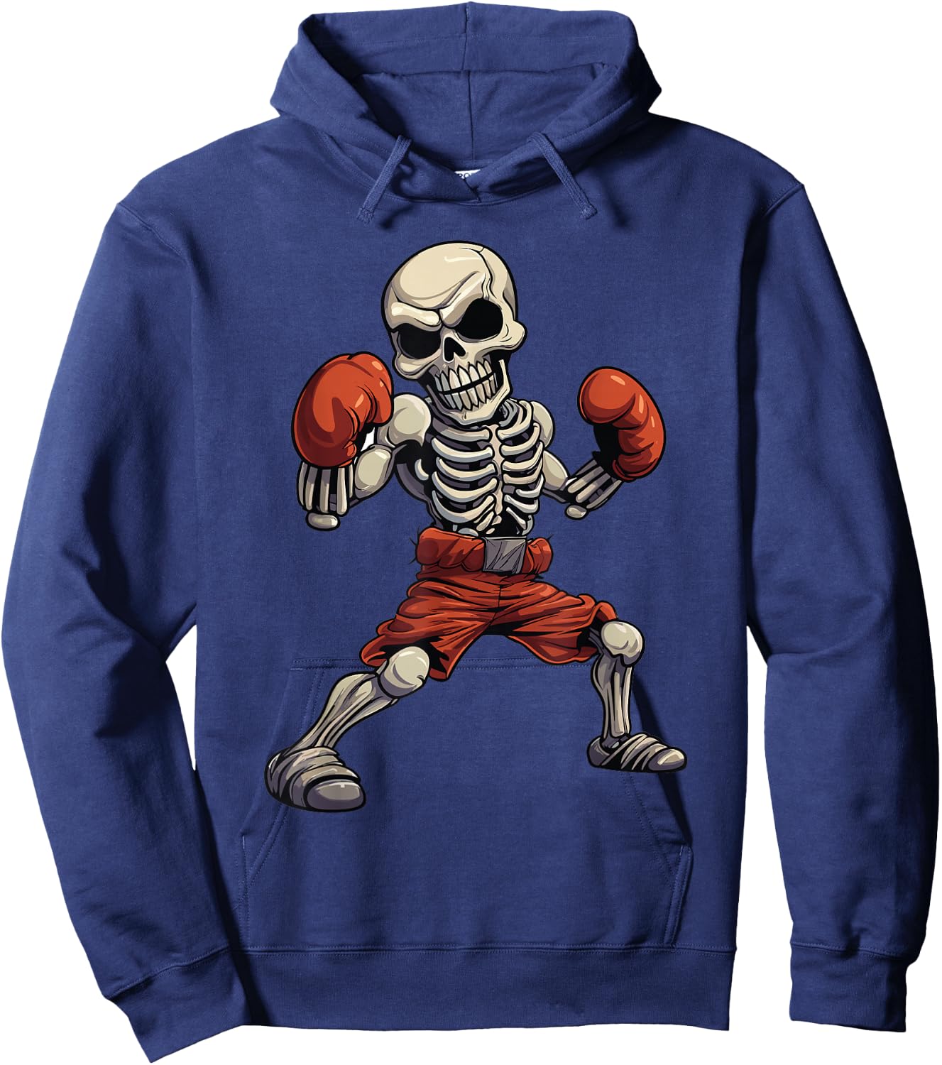 Kickboxing Skeleton Funny Kickboxer Boxing Hoodie - Hoodie | Navy
