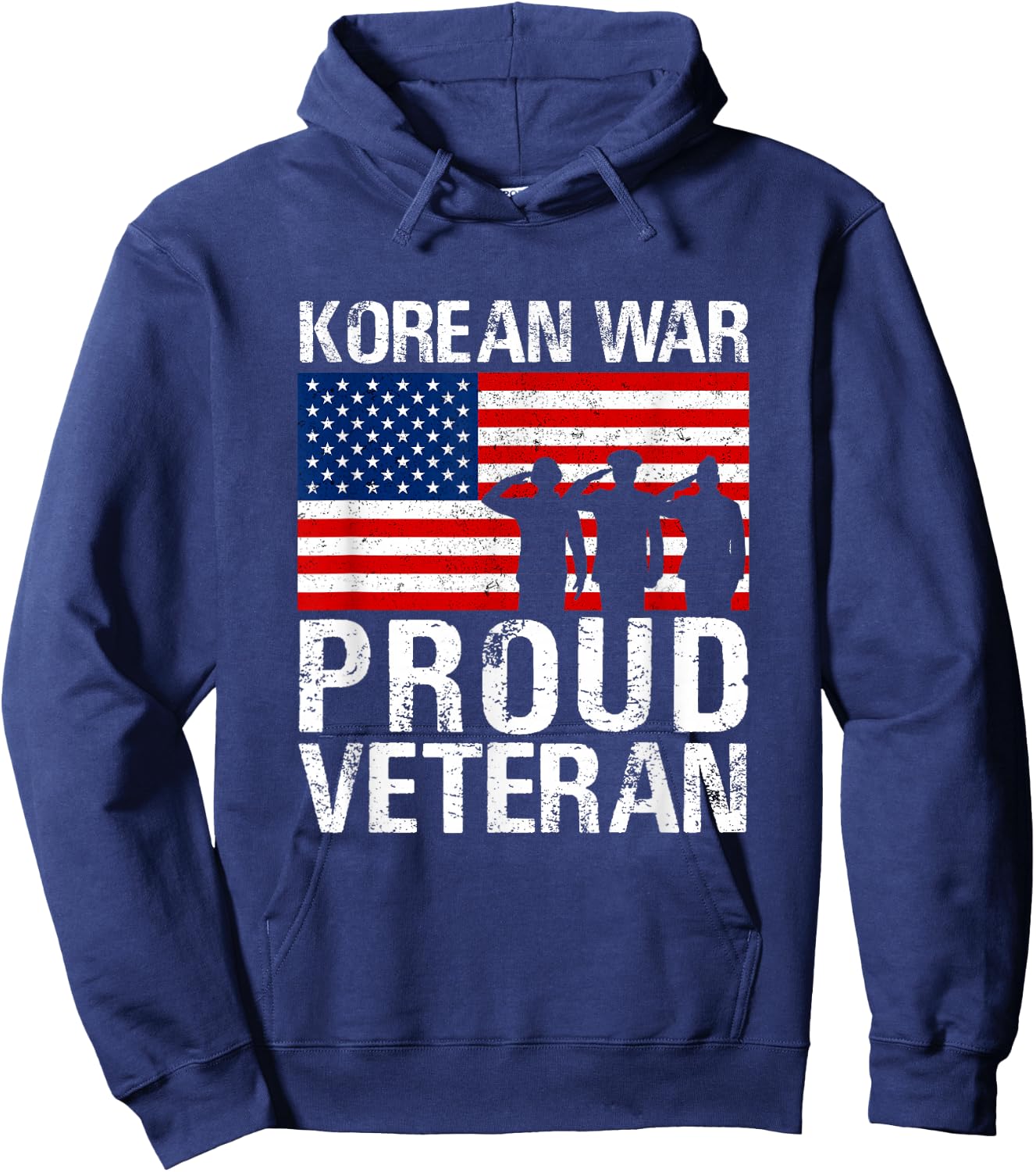 Military Men Women Proud Korean War Veteran Hoodie - Hoodie | Navy