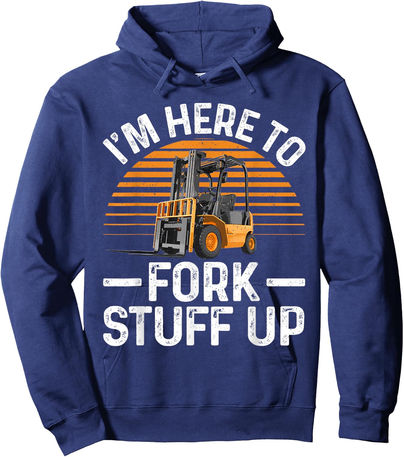 Funny Forklift Art Women Certified Forklift Drivers Hoodie - Hoodie | Navy
