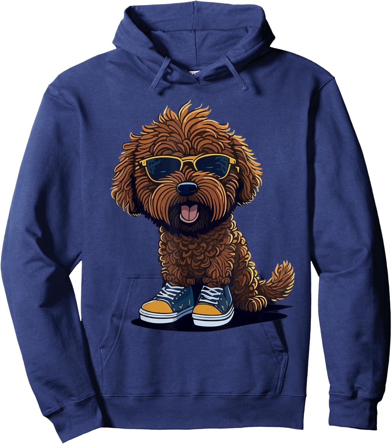 Mini Golden Doodle Must Haves Pet Owner Mini Goldendoodle Hoodie - Hoodie | Navy