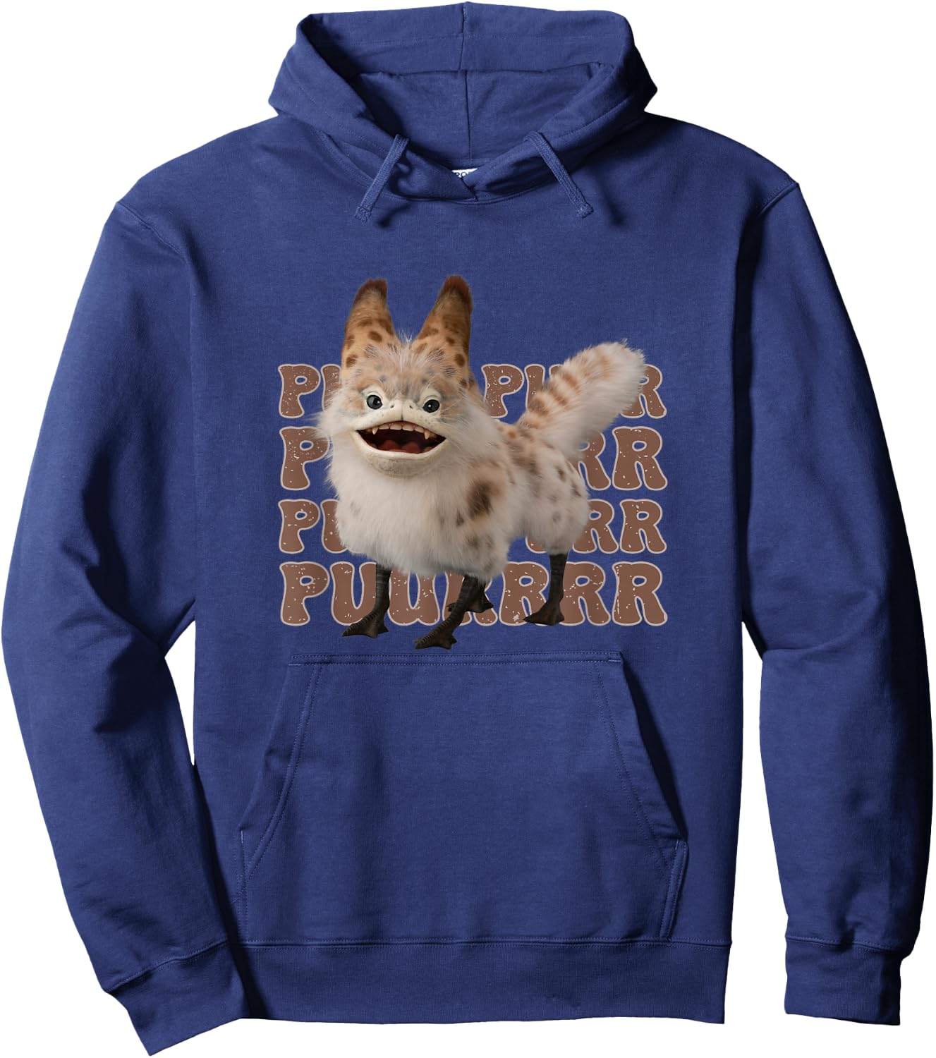Star Wars: Ahsoka Loth-Cat Vintage Purr Logo Text Stack Hoodie - Hoodie | Navy