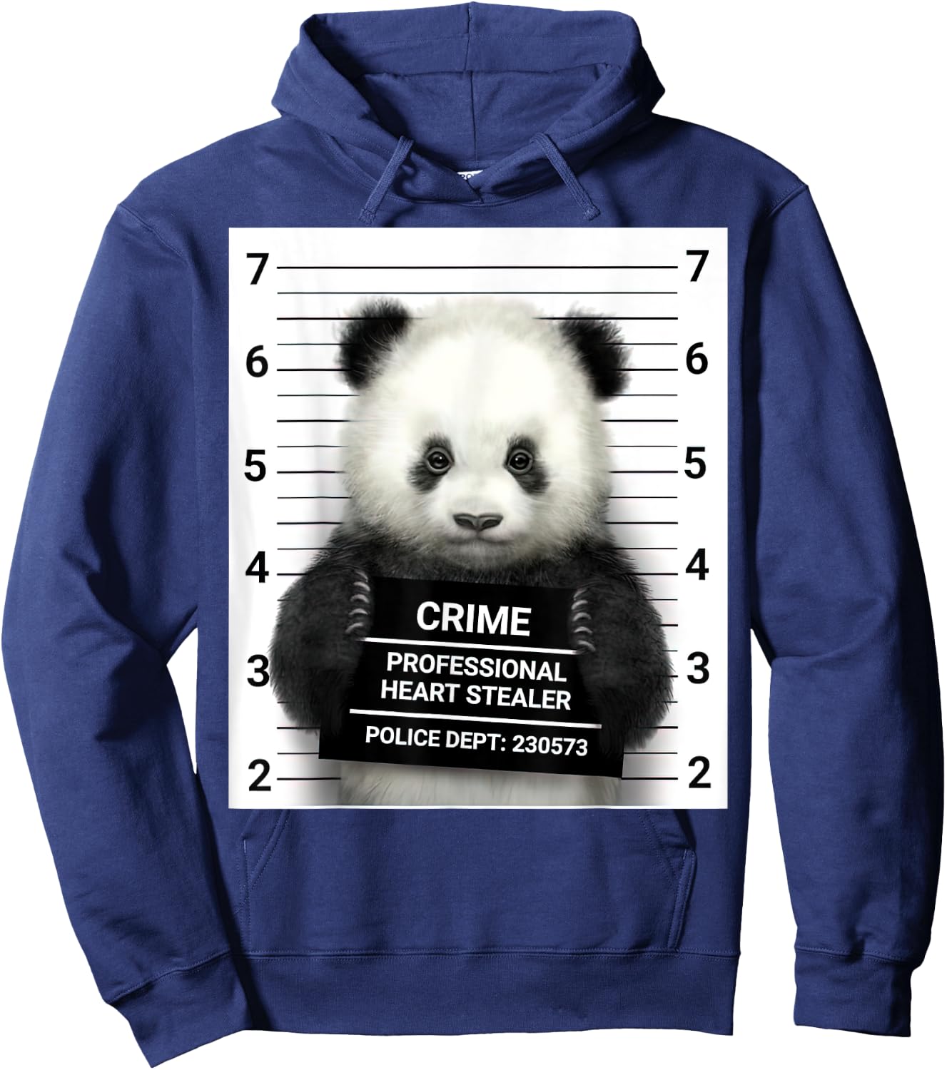 Panda Crime Professional Heart Stealer Police Dept 230573 Hoodie - Hoodie | Navy