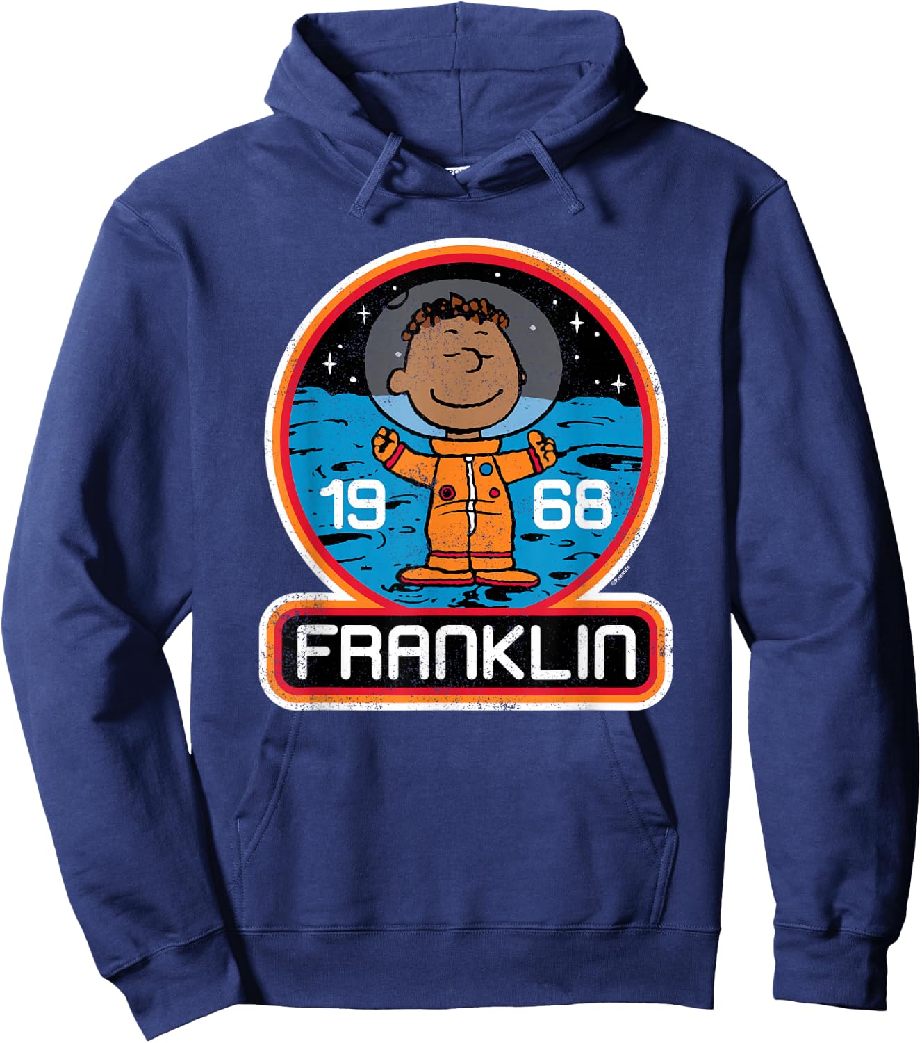 Peanuts - Franklin Armstrong Astronaut Space Badge 1968 Hoodie - Hoodie | Navy