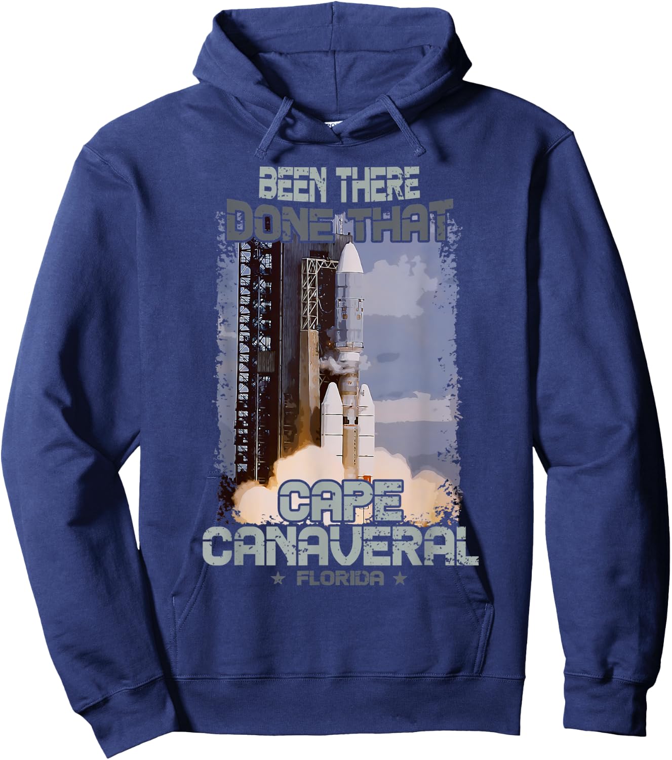 Cape Canaveral Space Station Spaceflight Launch Hoodie - Hoodie | Navy