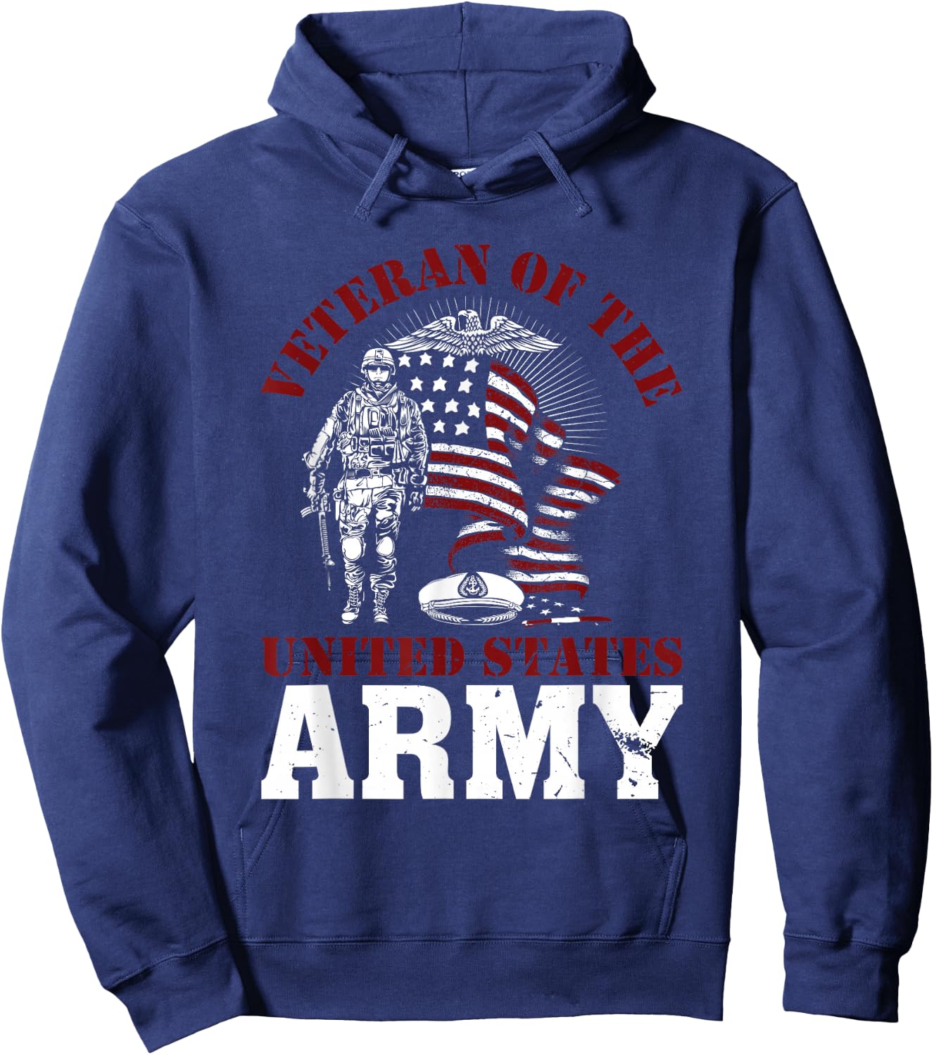 Veteran of the United States US Army Military Veterans Hoodie - Hoodie | Navy
