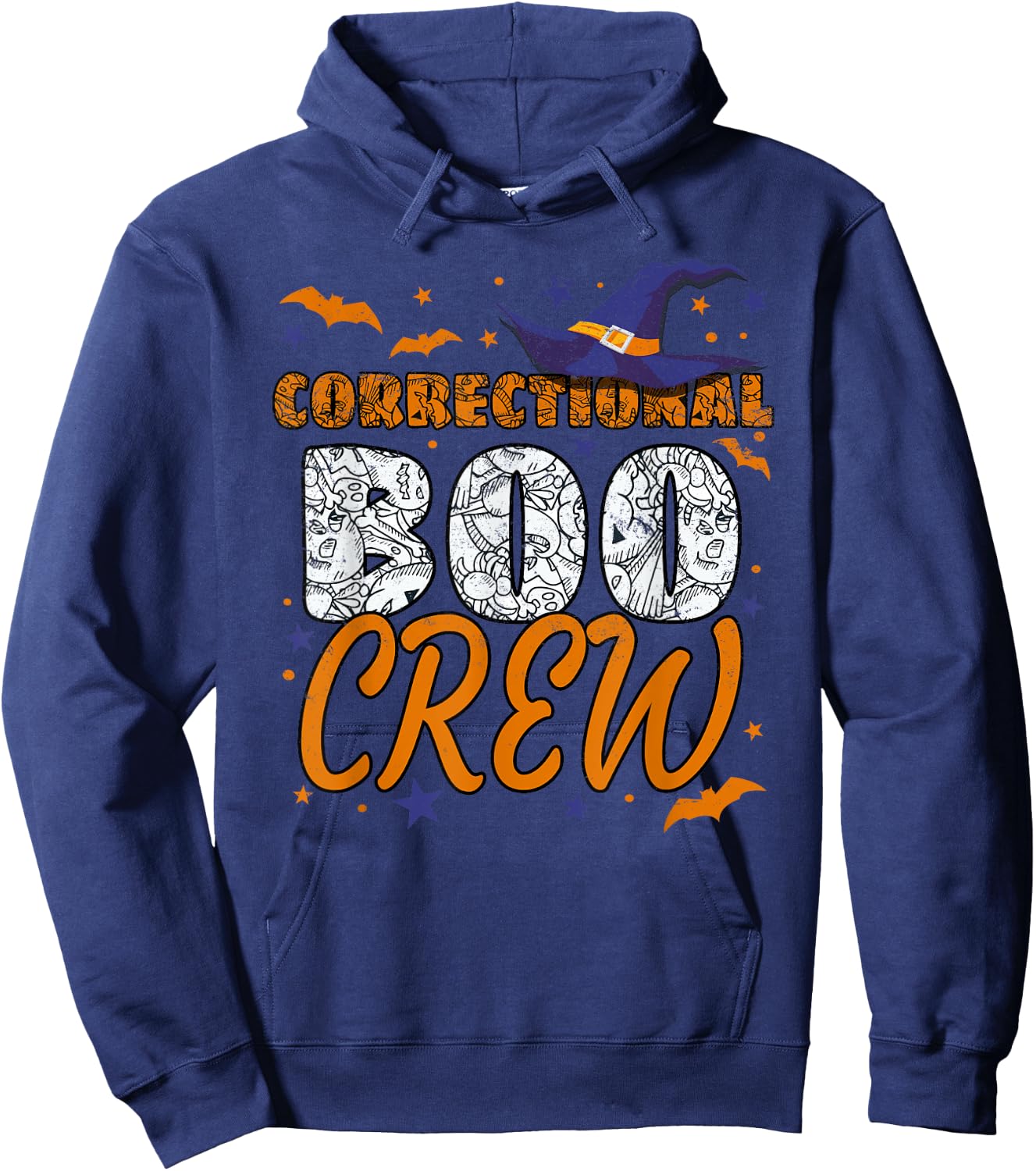 Correctional Boo Crew Halloween Nurse Matching Hoodie - Hoodie | Navy