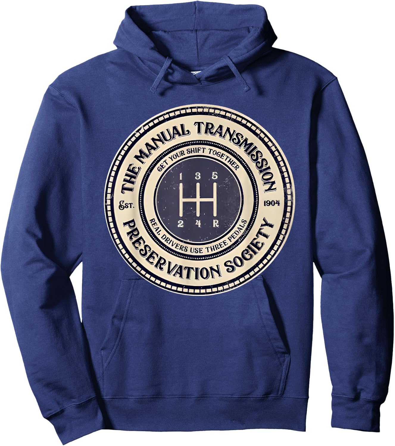 5 Speed the Manual Transmission Preservation Society Hoodie - Hoodie | Navy