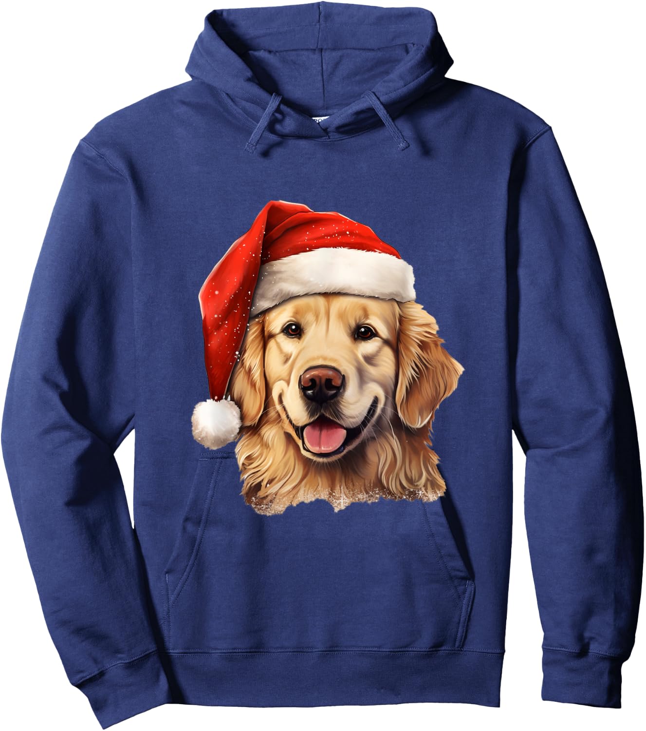 Christmas Golden Retriever - Golden Retriever Christmas Hoodie - Hoodie | Navy
