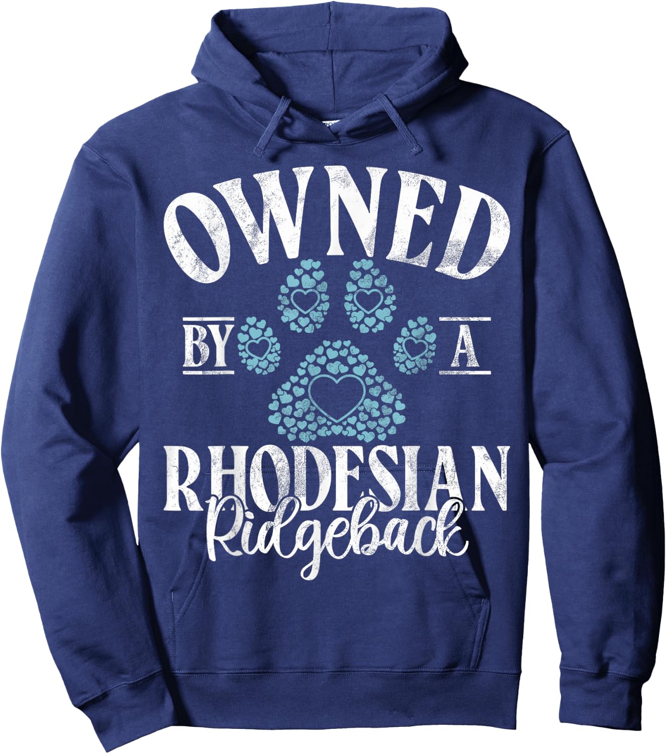 Owned by a Rhodesian Ridgeback Hoodie - Hoodie | Navy