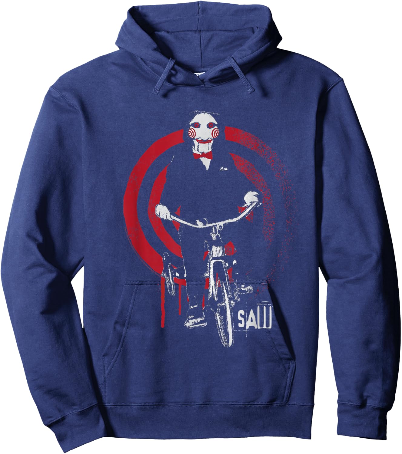 Saw Jigsaw on Bike Hoodie - Hoodie | Navy