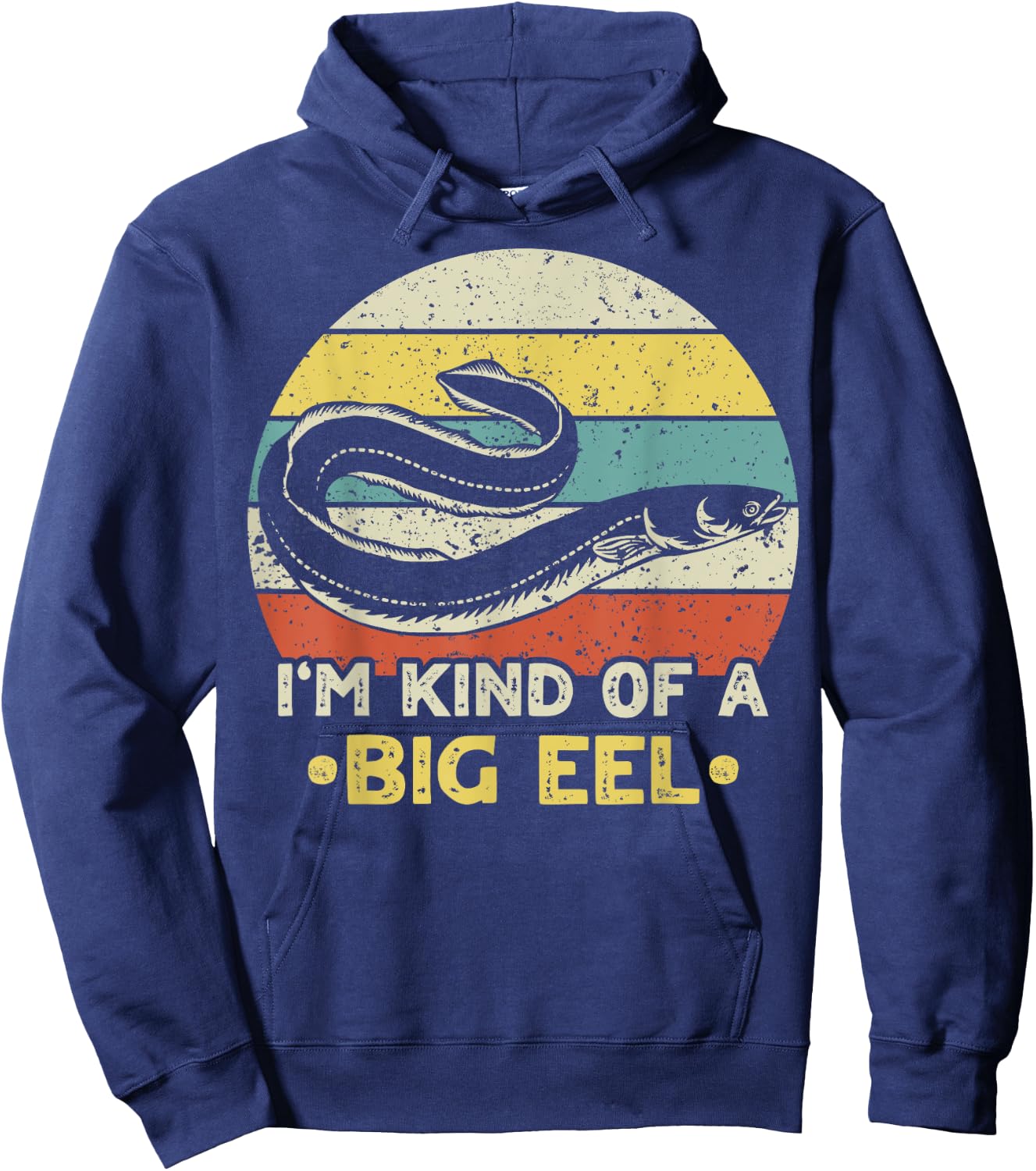 I'm kind of a big eel Design for an Electric eel Lover Hoodie - Hoodie | Navy