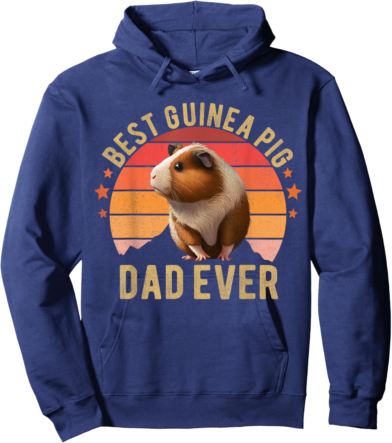 Best Guinea Pig Dad Ever Guinea Pig Shirt Furry Potato Cavy Hoodie - Hoodie | Navy