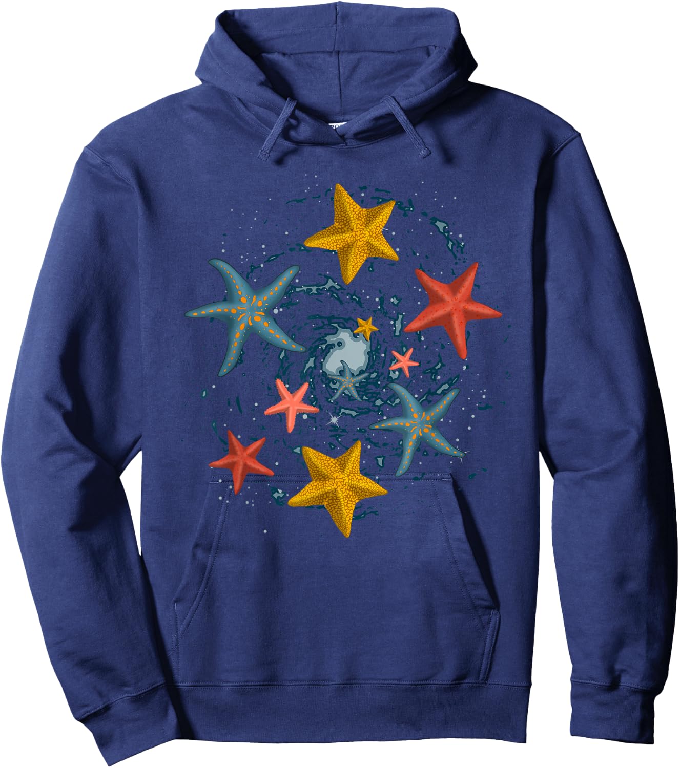 Sea Animal Lover Aquarium Ocean Starfish Hoodie - Hoodie | Navy