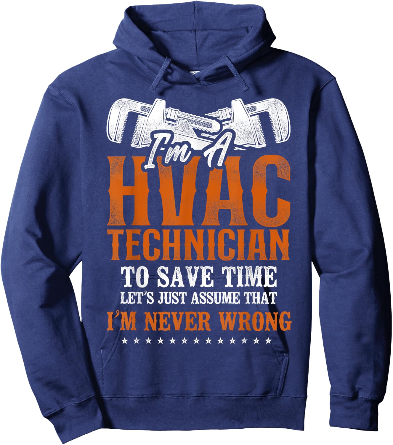 HVAC Technician Tech Vintage I'm A Hvac Technician To Save Hoodie - Hoodie | Navy