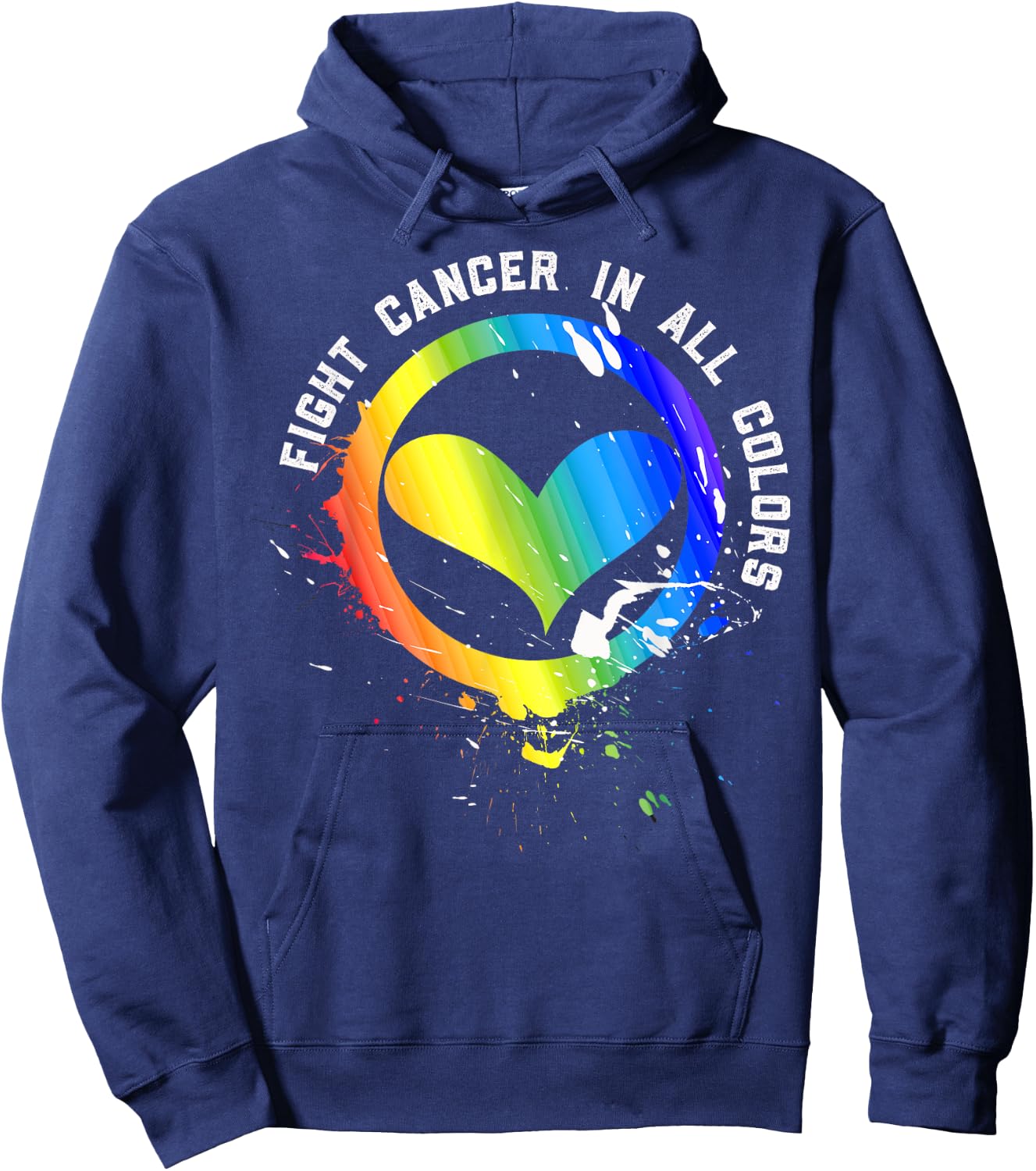 Cancer Sucks In Every Color Fighter Fight Support The Cancer Hoodie - Hoodie | Navy