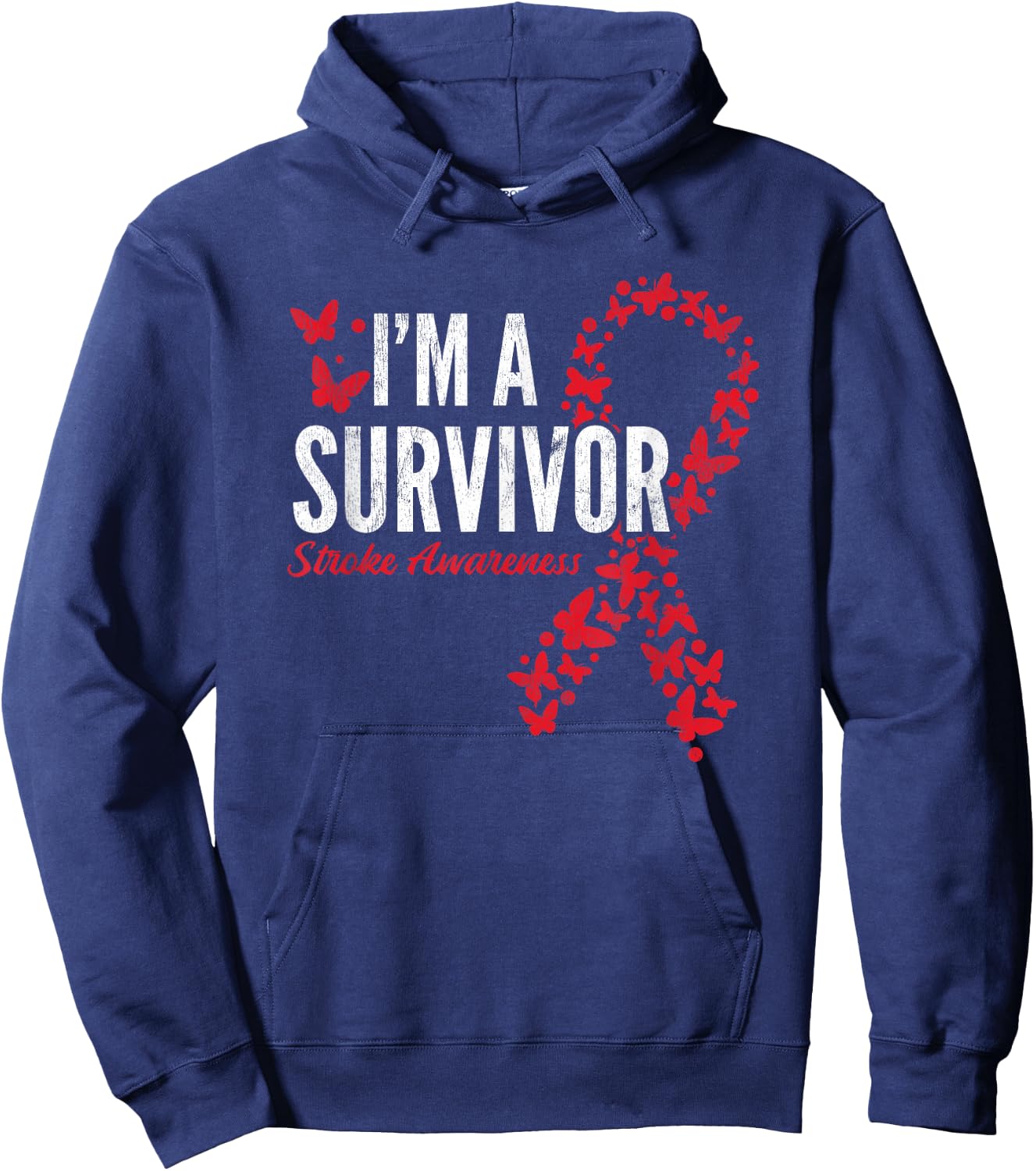 Survivor Stroke Awareness Stroke Survivor Hoodie - Hoodie | Navy