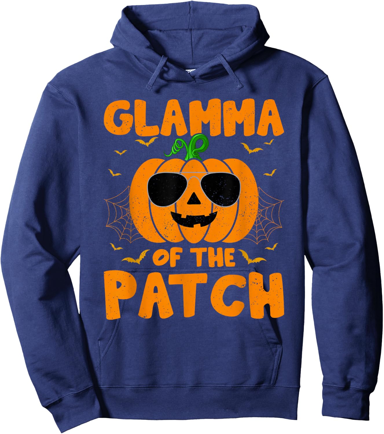 Pumpkin Glamma Of The Patch Family Group Costume Halloween Hoodie - Hoodie | Navy