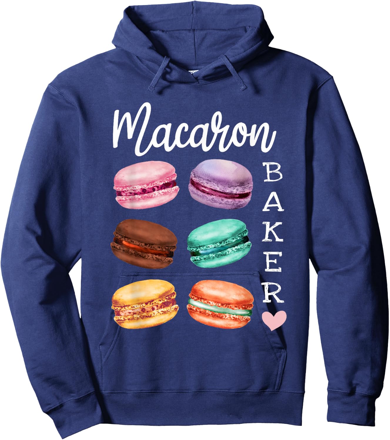 Macaron Baker a French Candy Dessert Lover as Macaron Hoodie - Hoodie | Navy