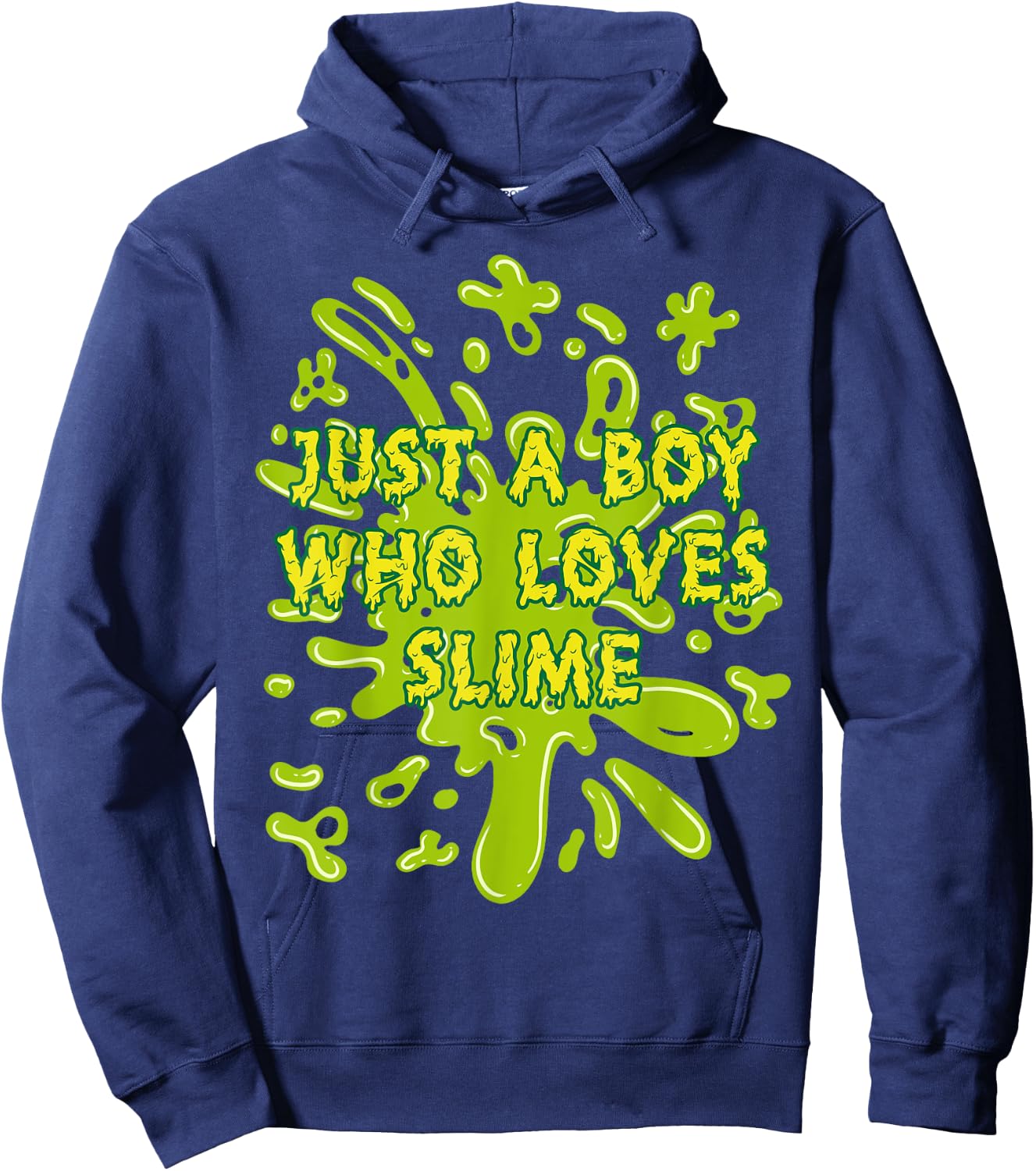Just A Boy Who Loves Slime Squishy Slime king Hoodie - Hoodie | Navy