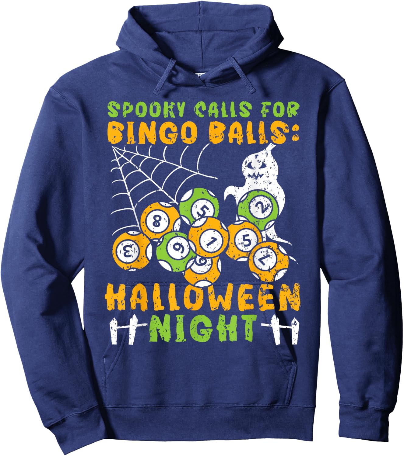 Bingo Halloween Trick Or Treat Bingo Player Bingo Caller Hoodie - Hoodie | Navy