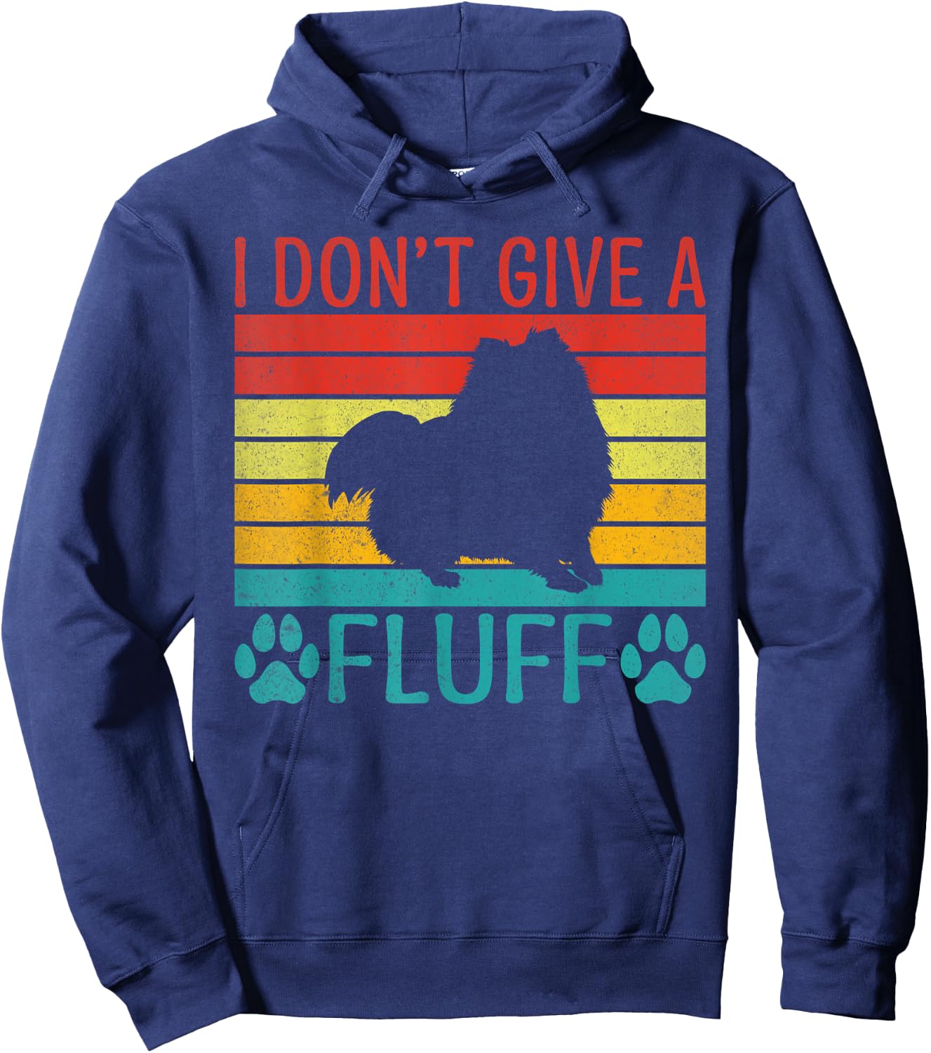 I dont give a Fluff Pomeranian Hoodie - Hoodie | Navy