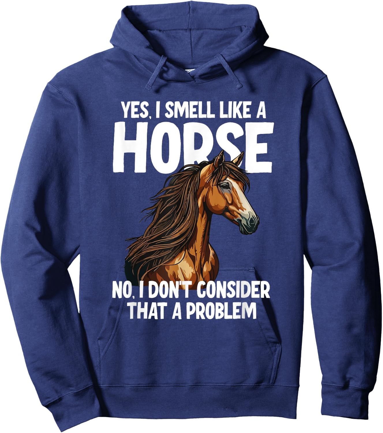 Yes I Smell Like a Horse No I Don't Consider That a Problem Hoodie - Hoodie | Navy